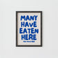 Blue Kitchen Quote Print