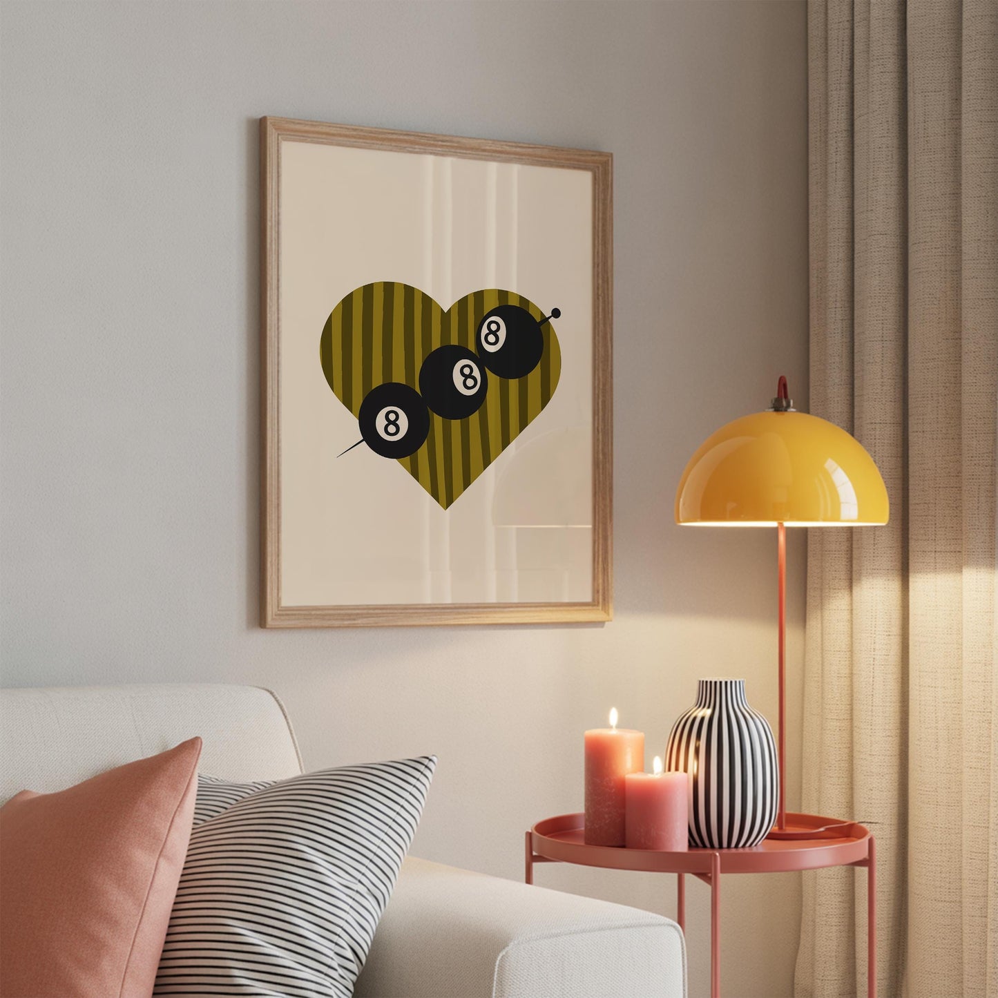 Pool Ball Cocktail Print