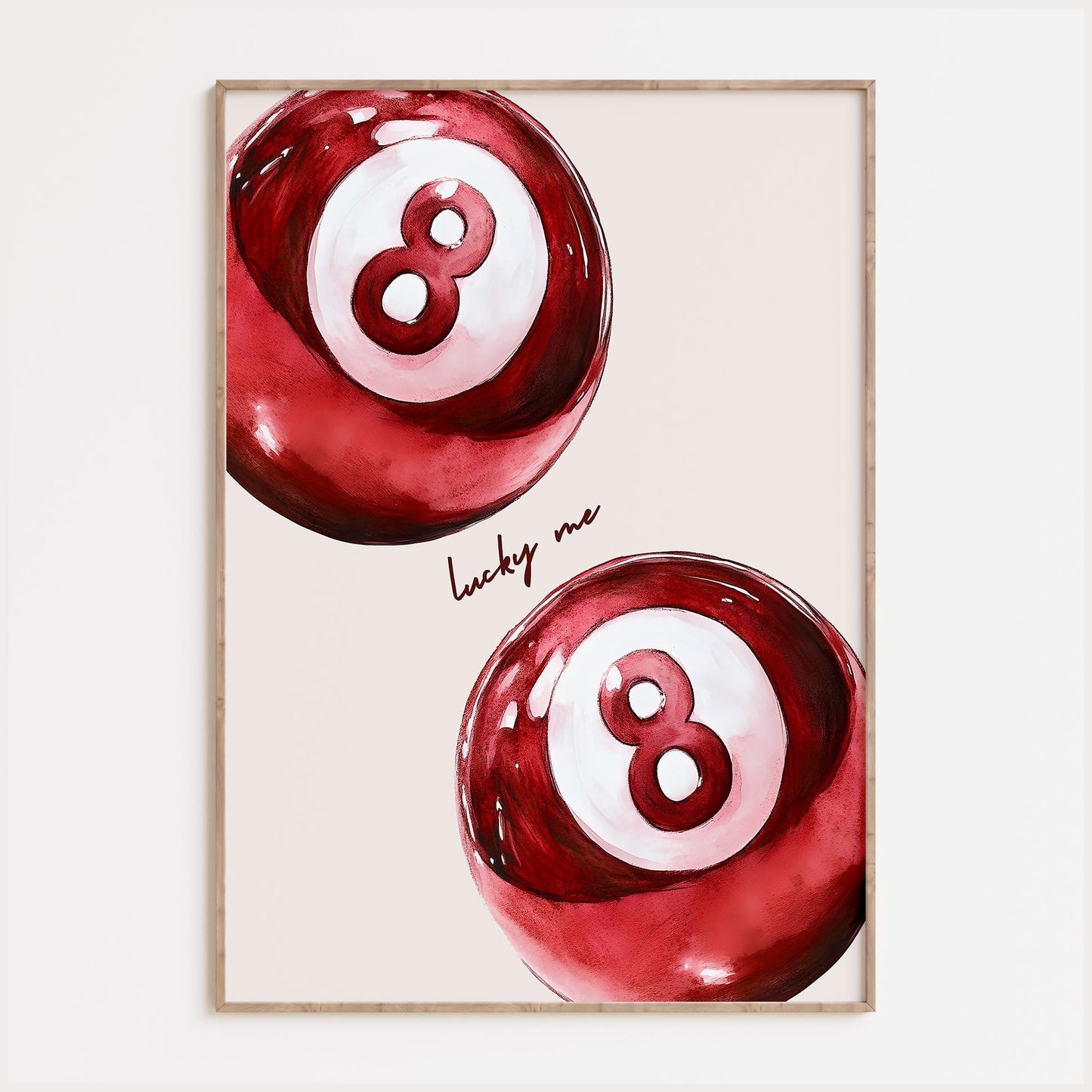 Retro 8 Ball Print
