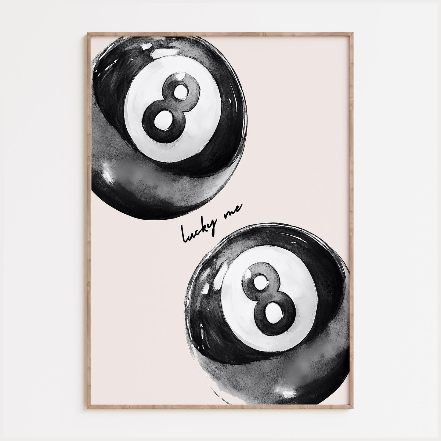 Retro 8 Ball Print