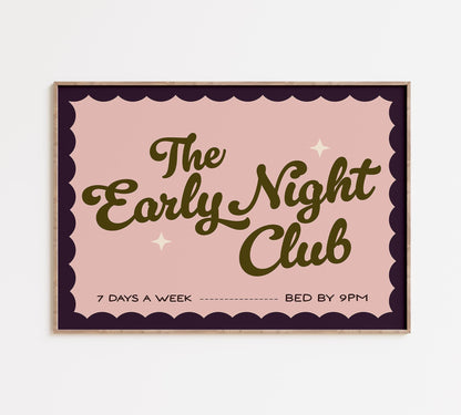 Early Night Club Print