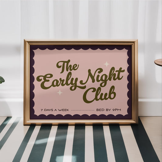 Early Night Club Print