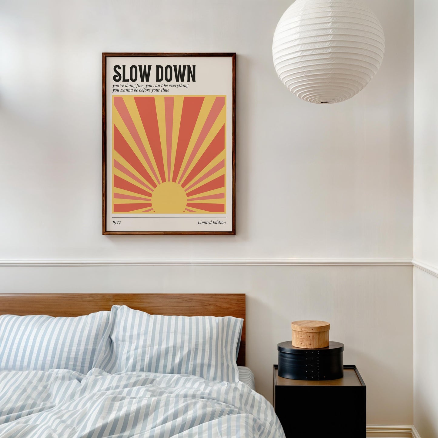 Slow Down Lyric Print