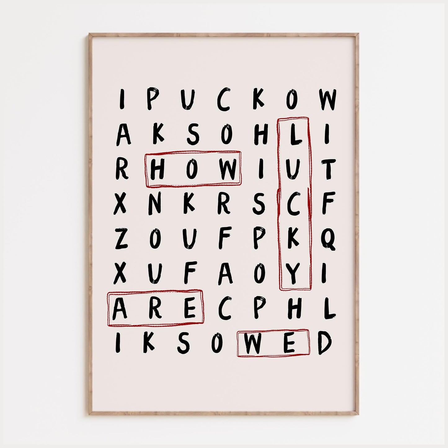 Lucky Word Search Print