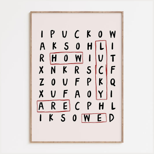 Lucky Word Search Print