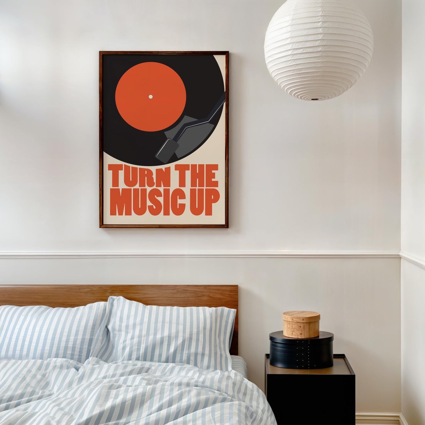 Turn The Music Up Vinyl Print