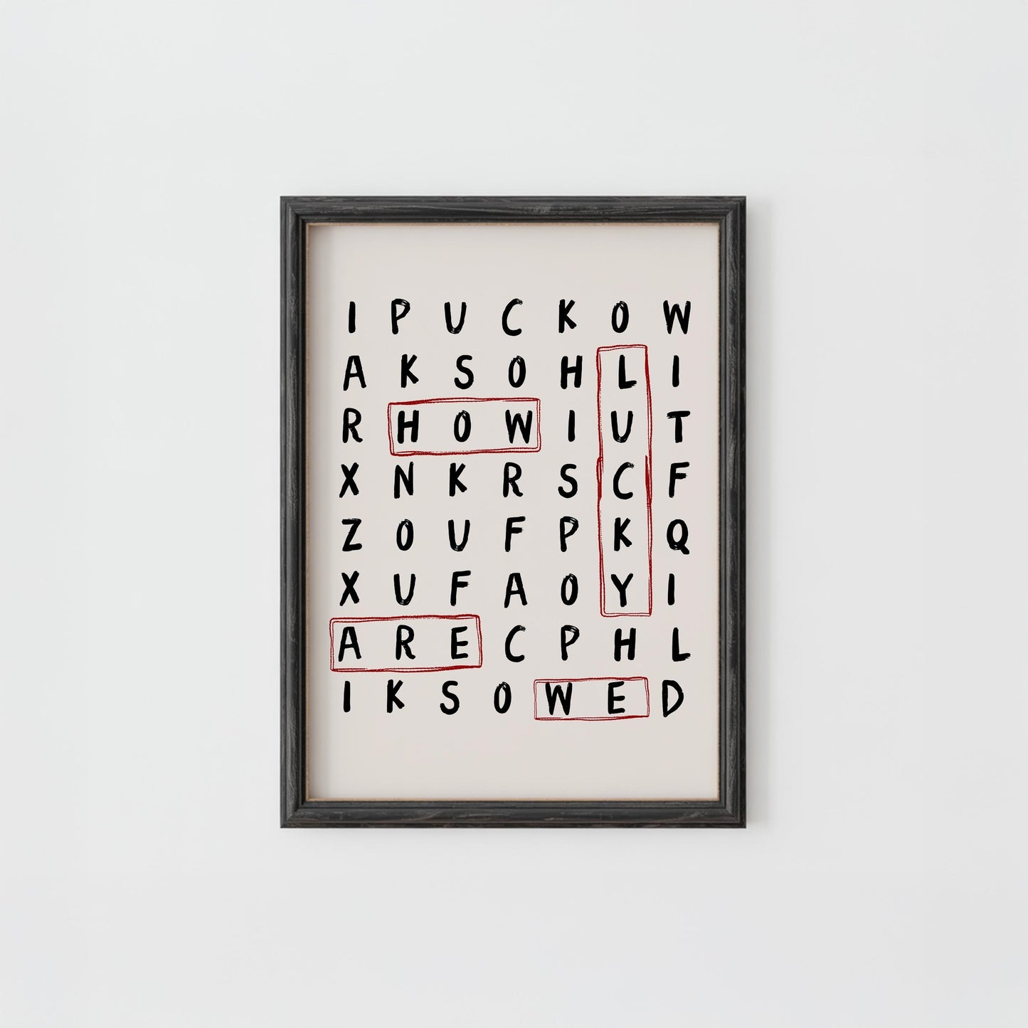 Lucky Word Search Print