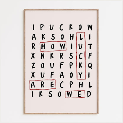 Lucky Word Search Print