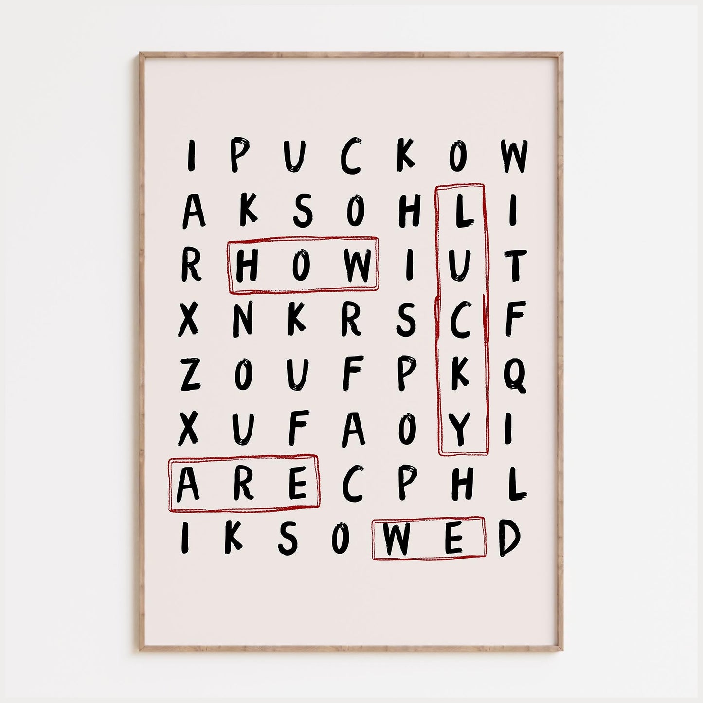 Lucky Word Search Print