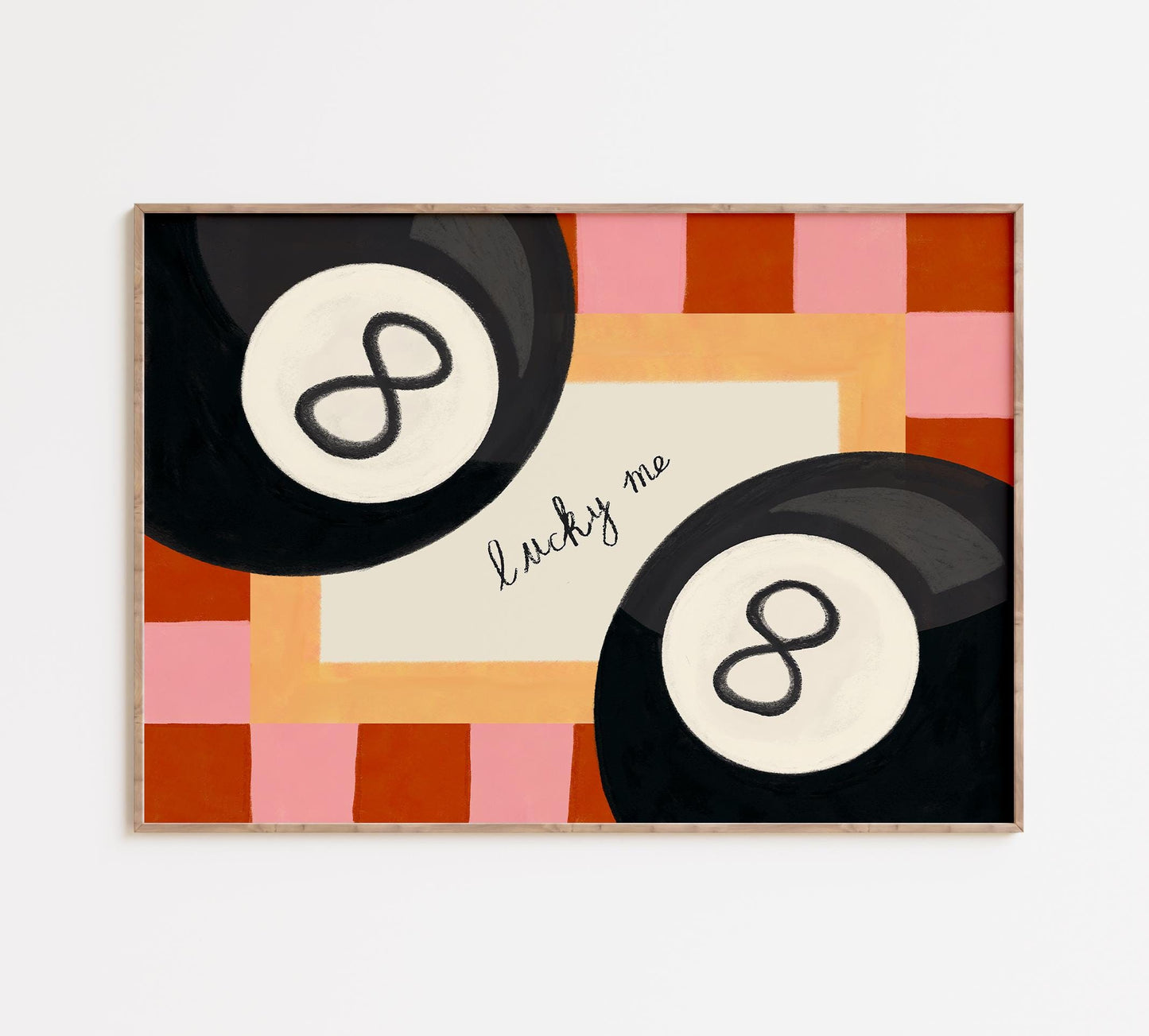 Lucky Me 8 Ball Art Print