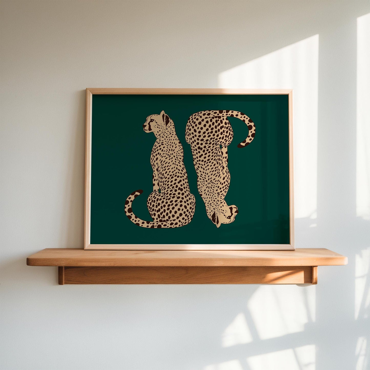 Emerald Green Cheetah Print