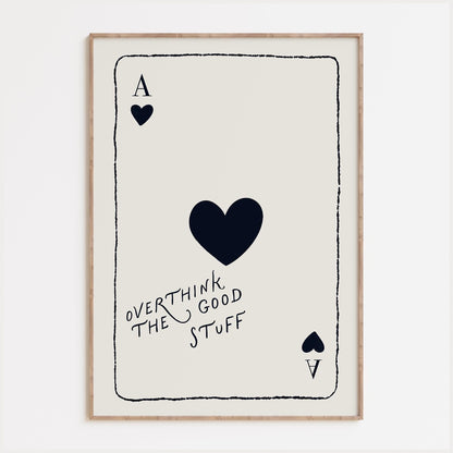 Motivational Playing Card Print