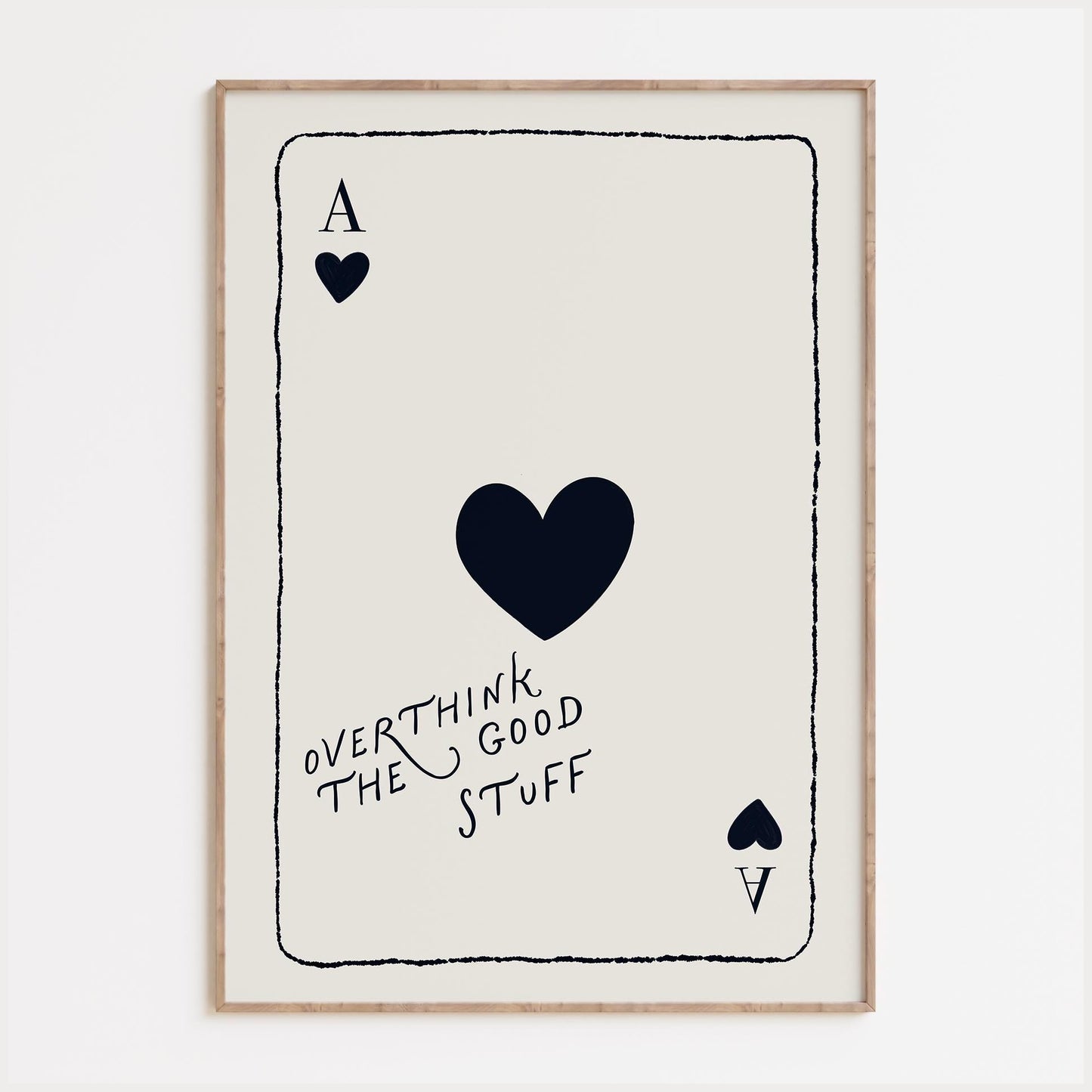 Motivational Playing Card Print