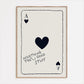 Motivational Playing Card Print