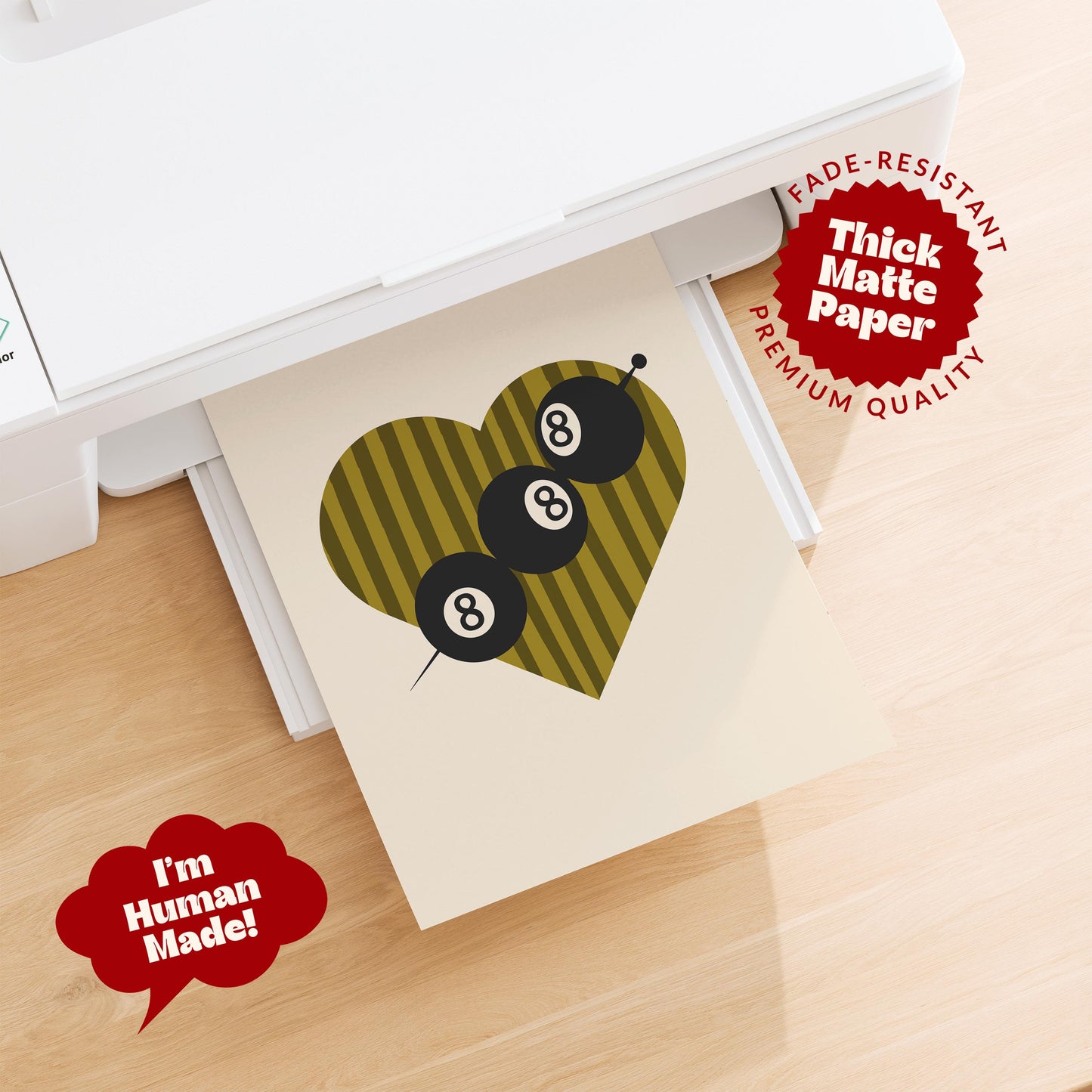 Pool Ball Olives Print