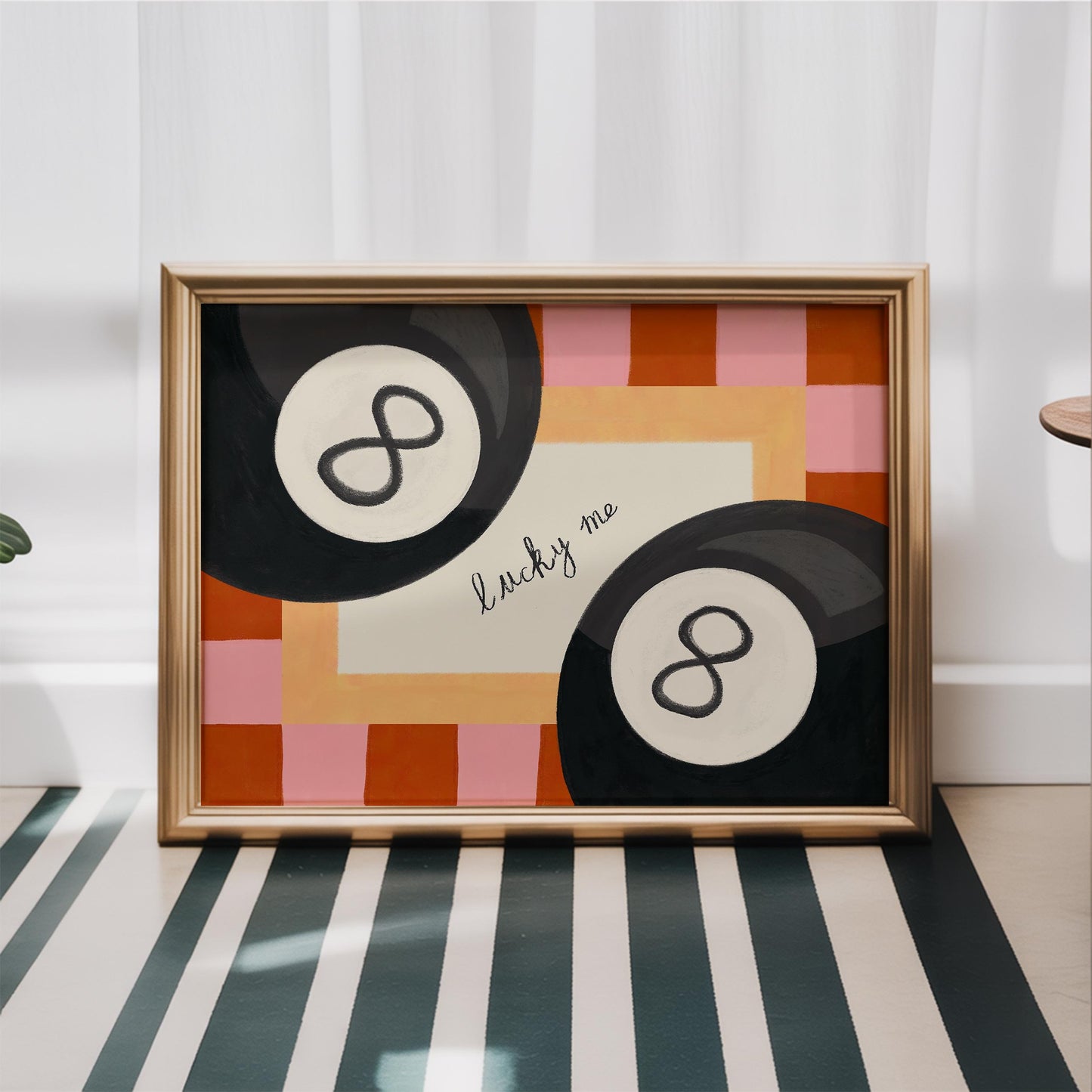 Lucky Me 8 Ball Art Print