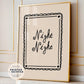 Night Night Bedroom Print