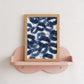 Blue Lips Kiss Print