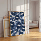 Blue Lips Kiss Print