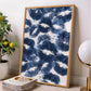 Blue Lips Kiss Print