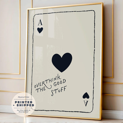 Motivational Playing Card Print