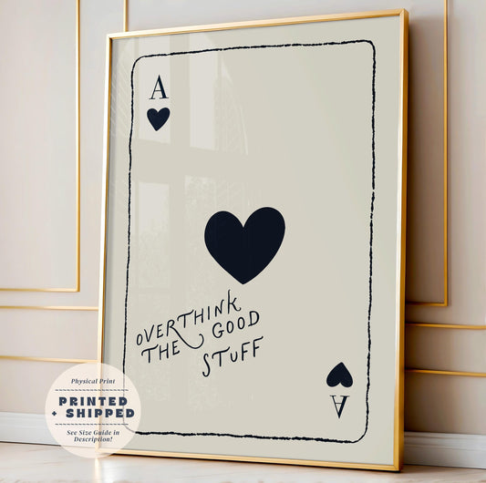 Motivational Playing Card Print