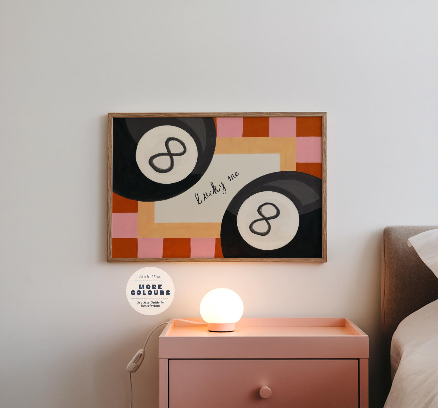 Lucky Me 8 Ball Art Print