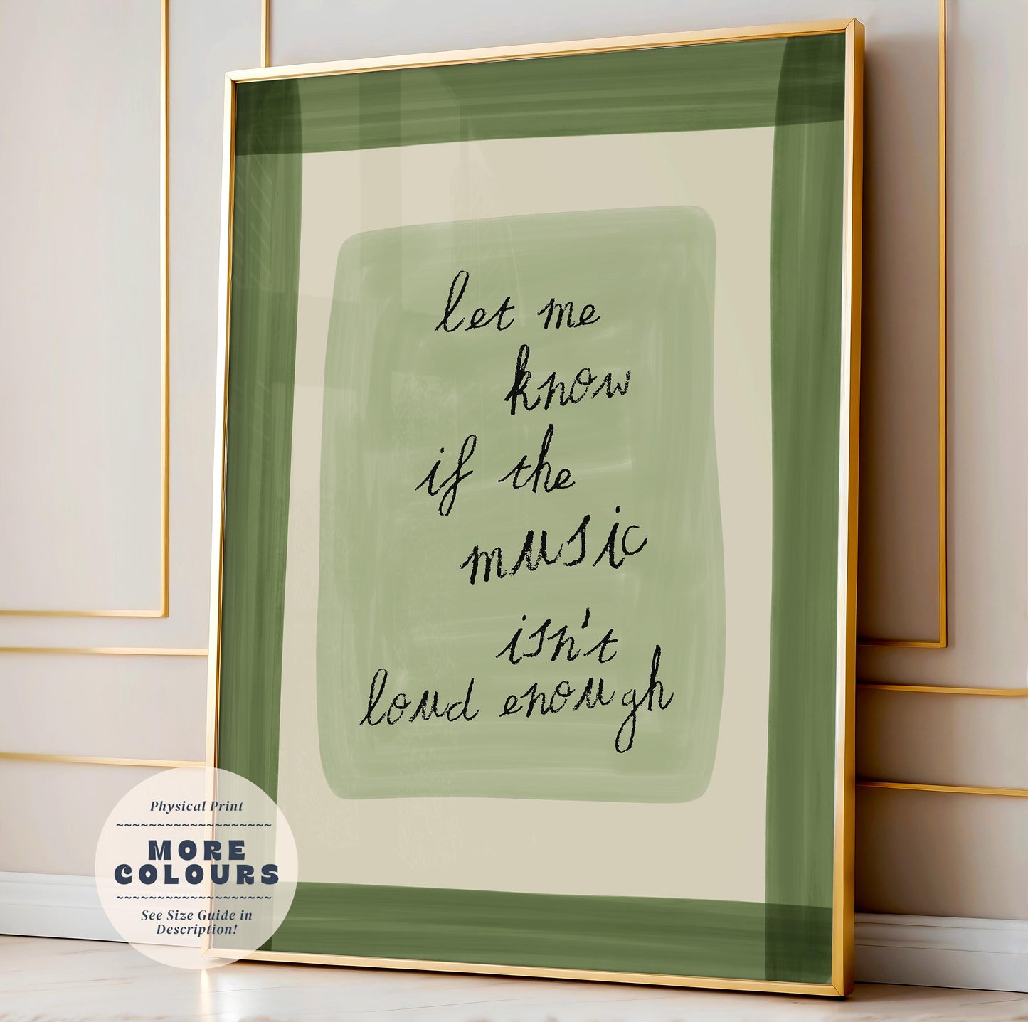 Music Isn't Loud Enough Print