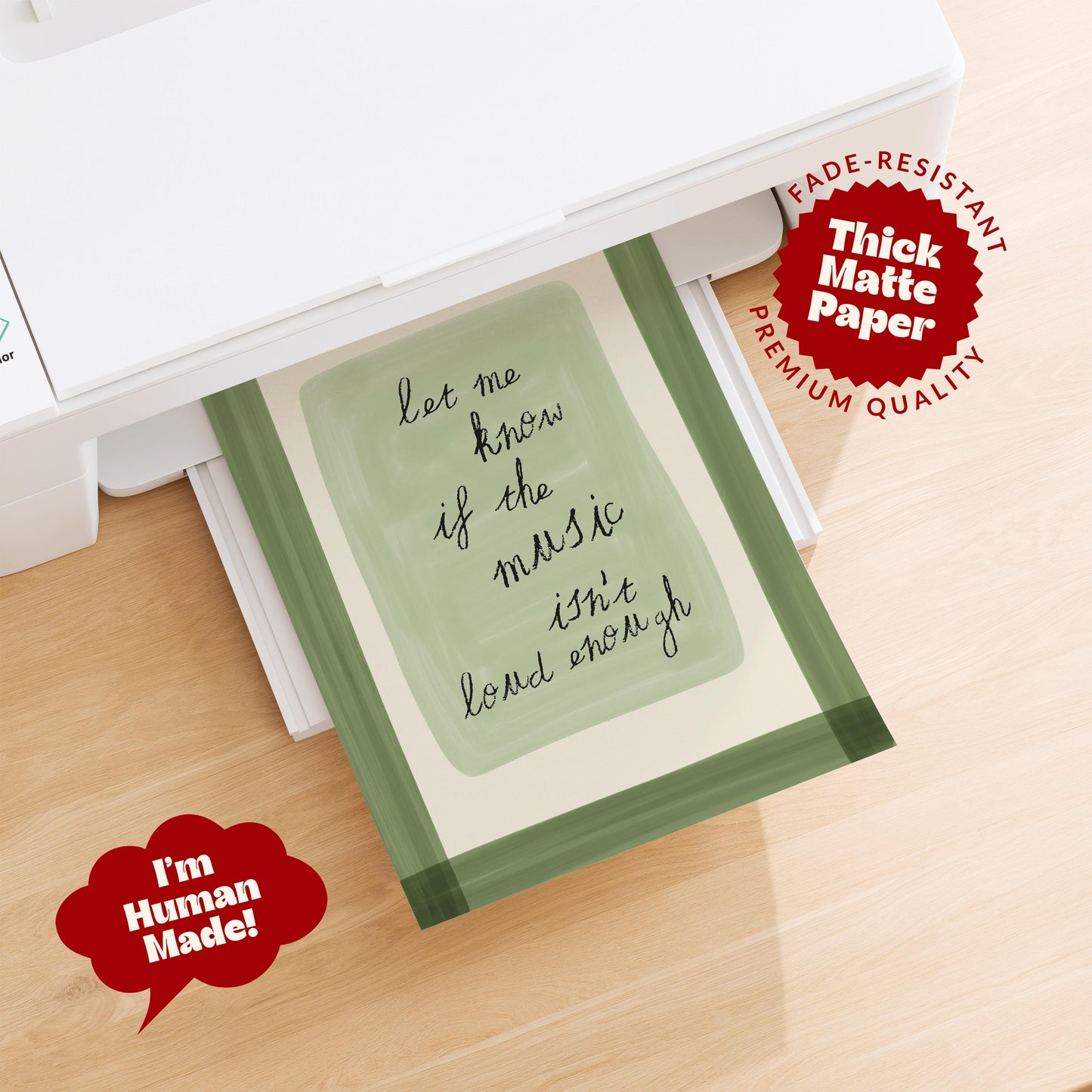 Music Isn't Loud Enough Print