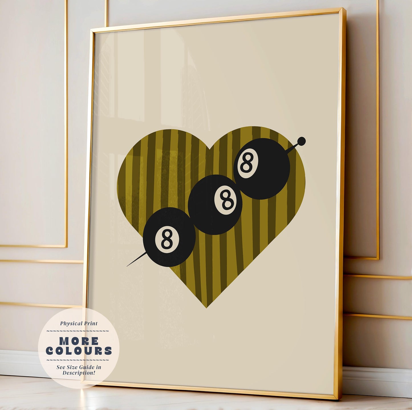 Pool Ball Olives Print