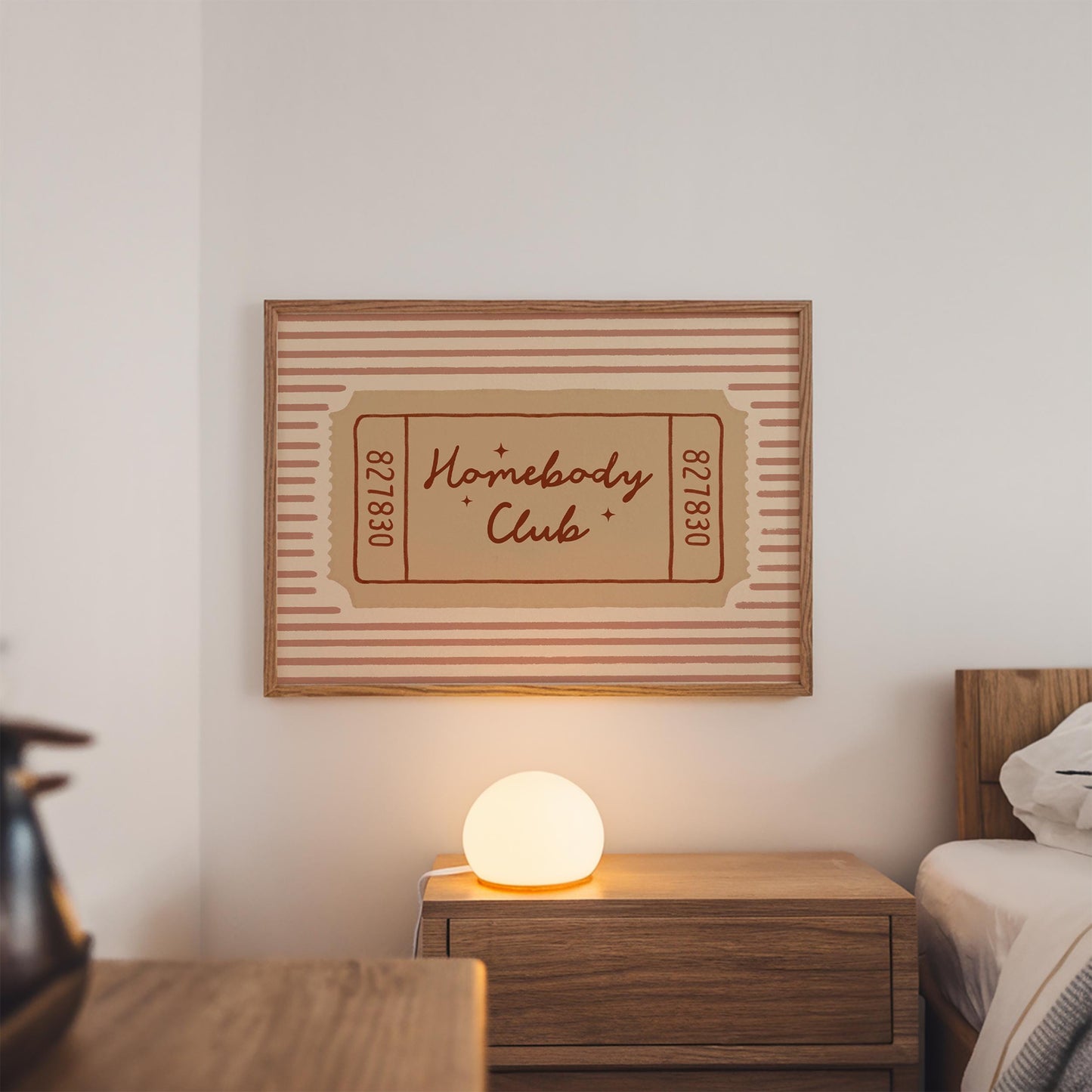 Homebody Club Ticket Print
