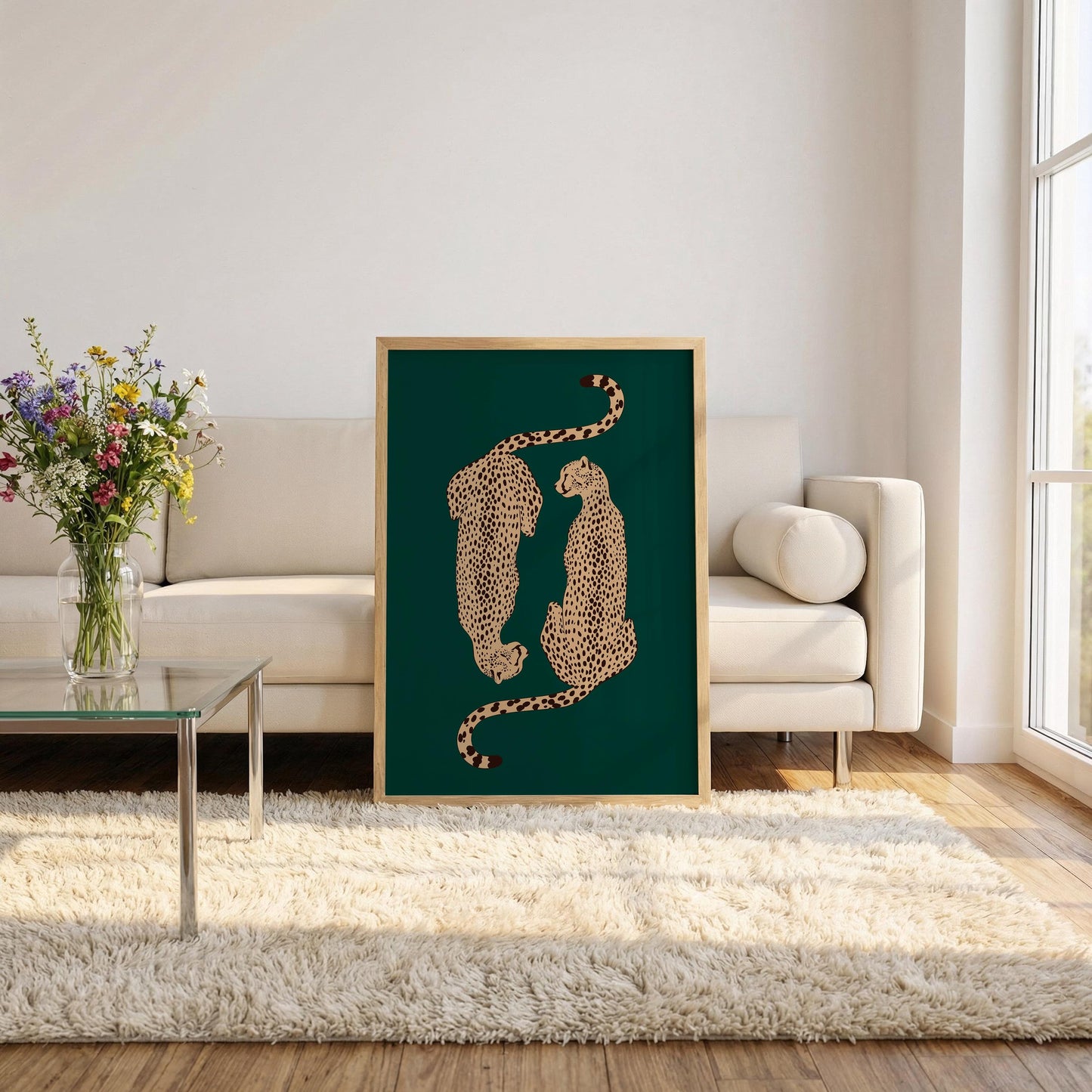 Emerald Green Cheetah Print