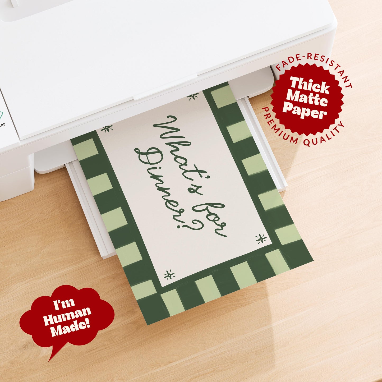 Green What's For Dinner Print