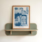Santorini Watercolor Print