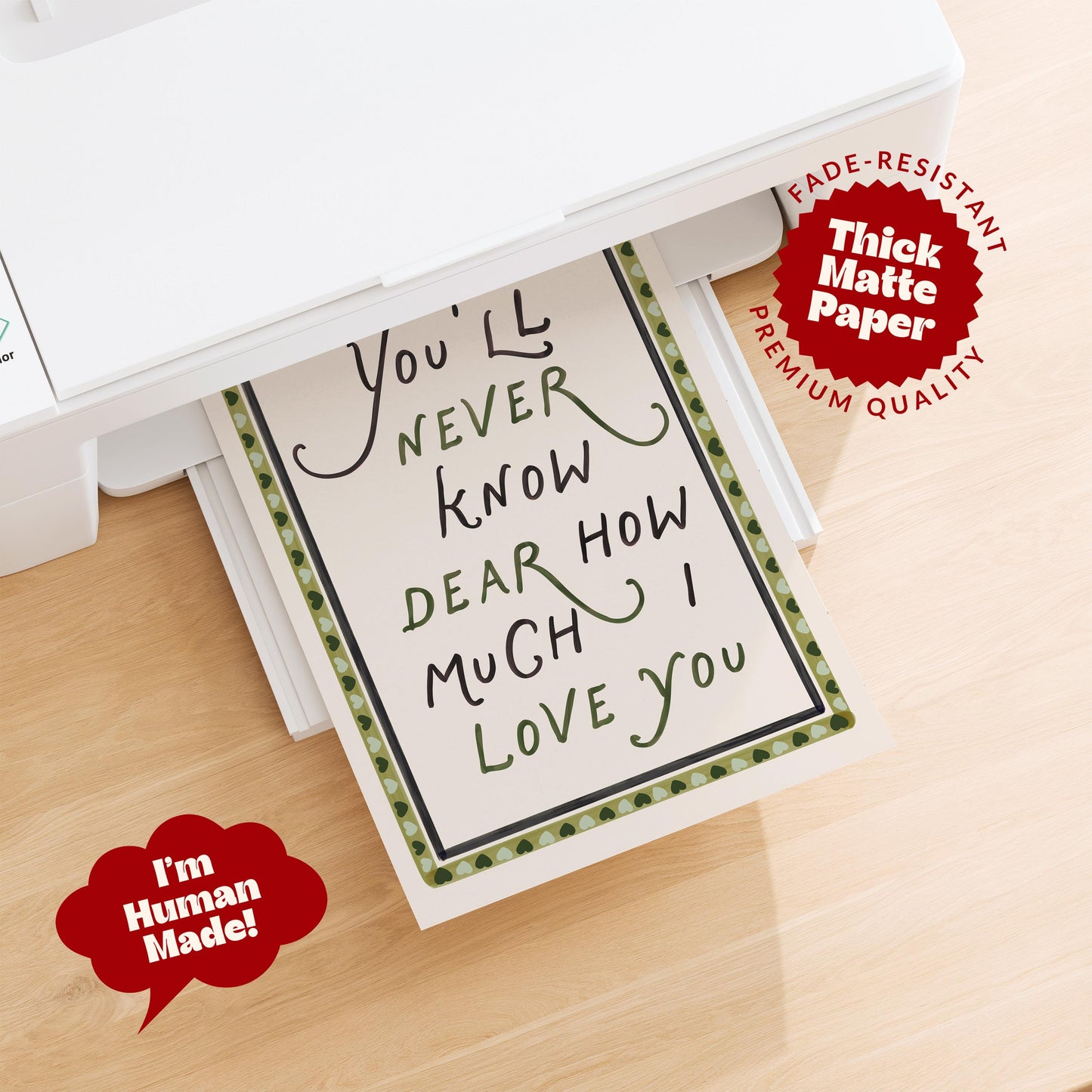 How Much I Love You Print