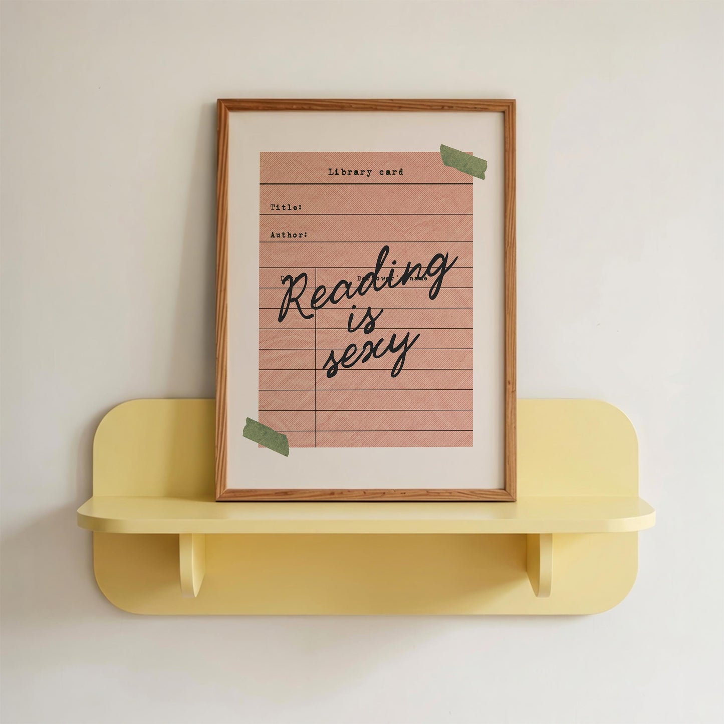 Library Card Print