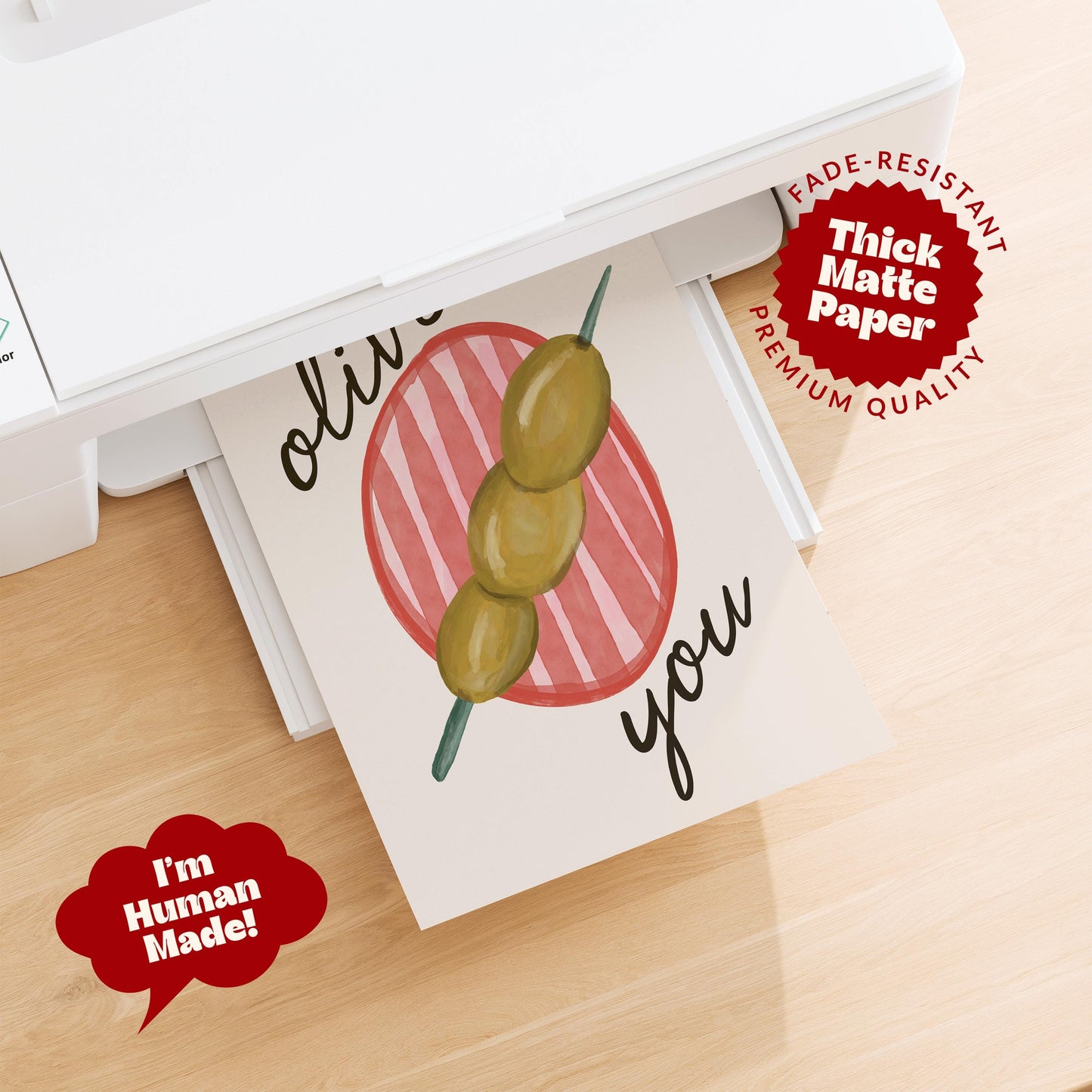 Olive You Print