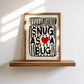 Snug As A Bug Print - Black