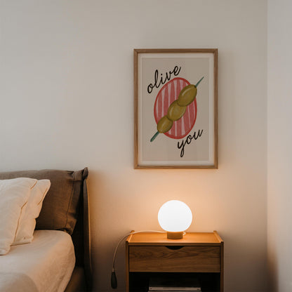 Olive You Print