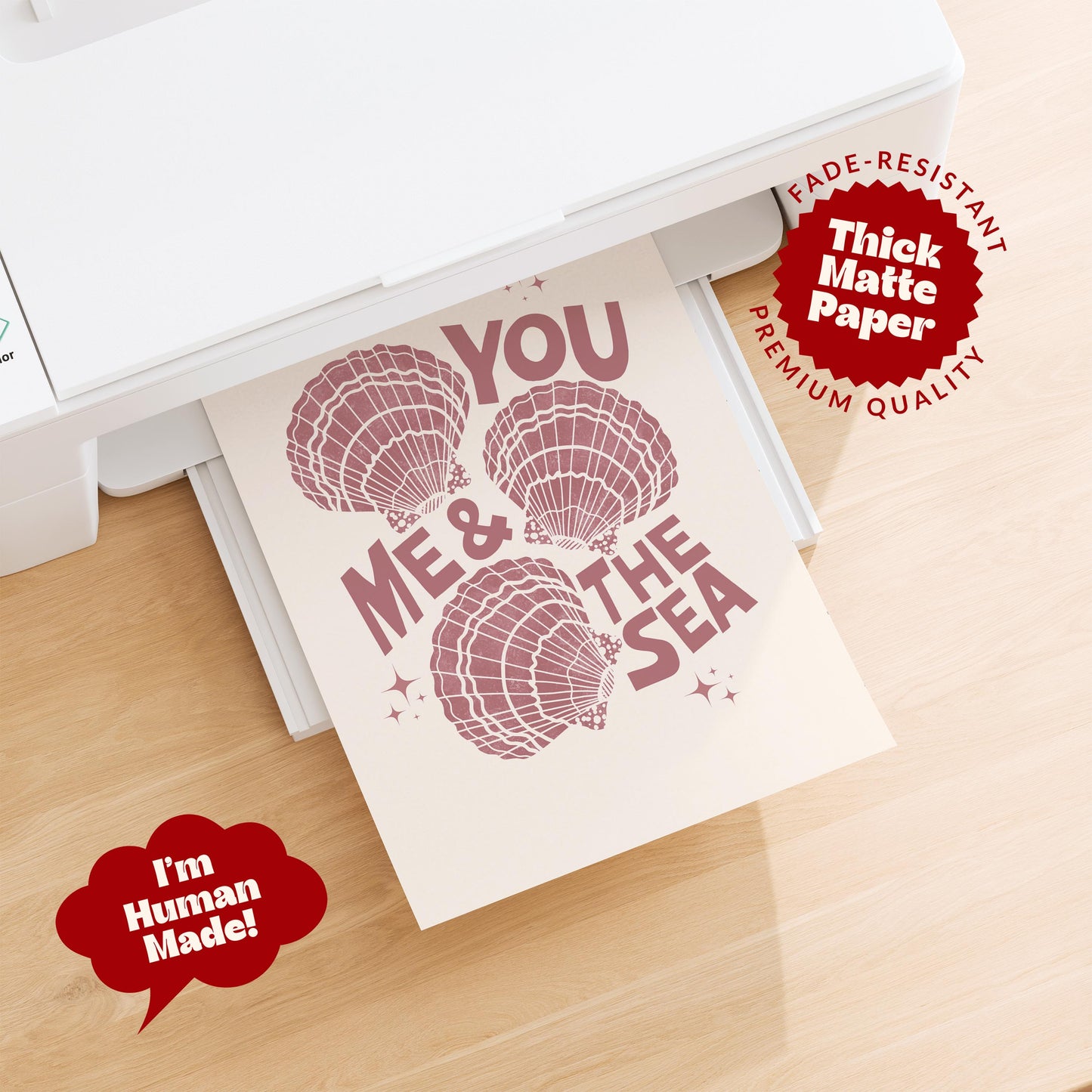 You Me and the Sea Print