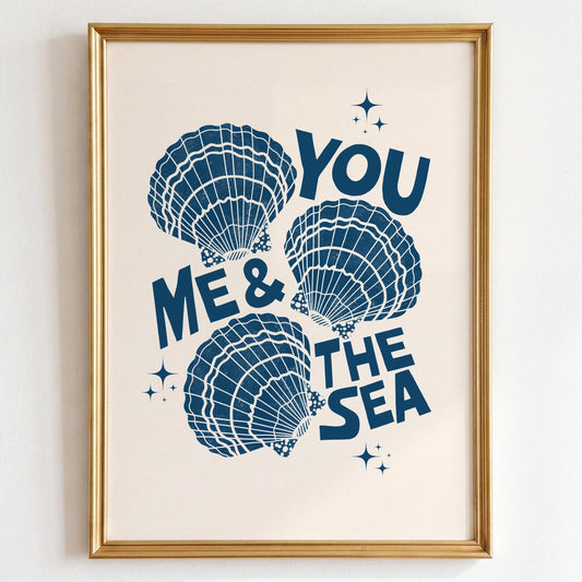 You Me and the Sea Print