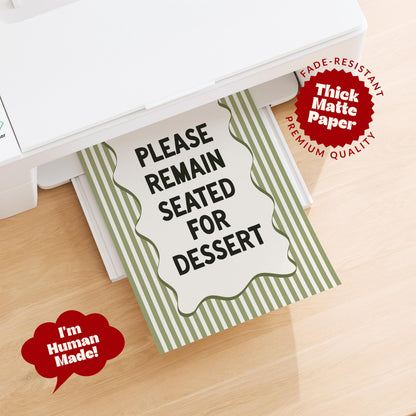 Green Funny Kitchen Print