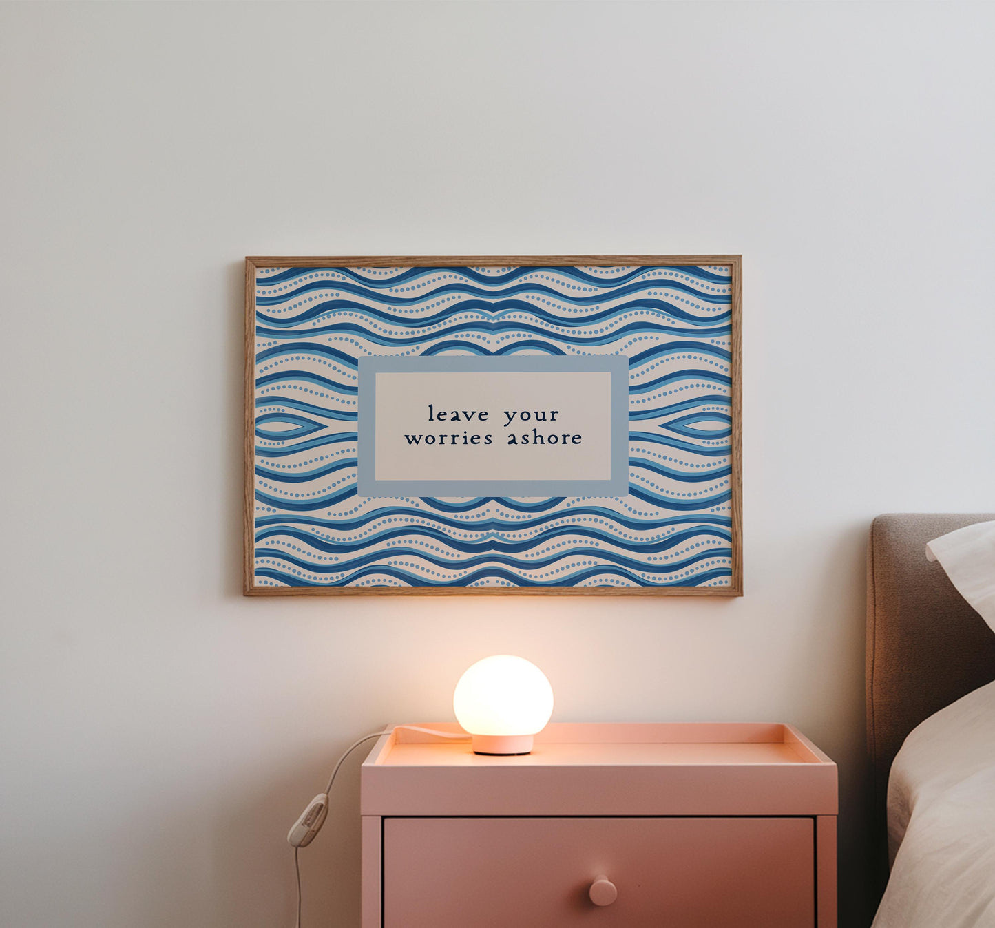 Leave Your Worries Ashore Print