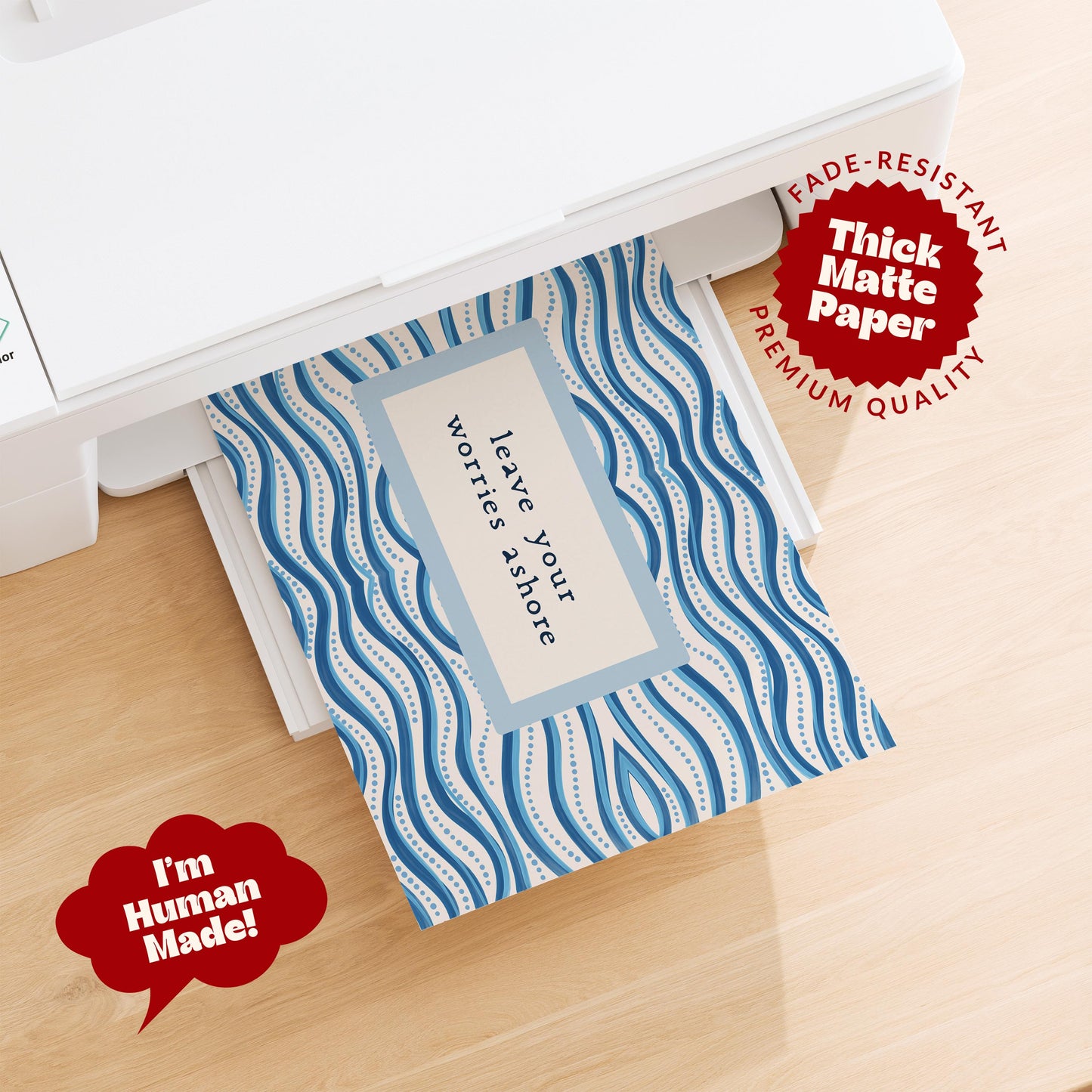 Leave Your Worries Ashore Print