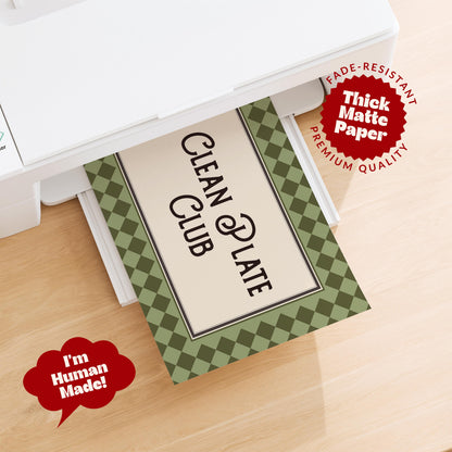 Clean Plate Club Print