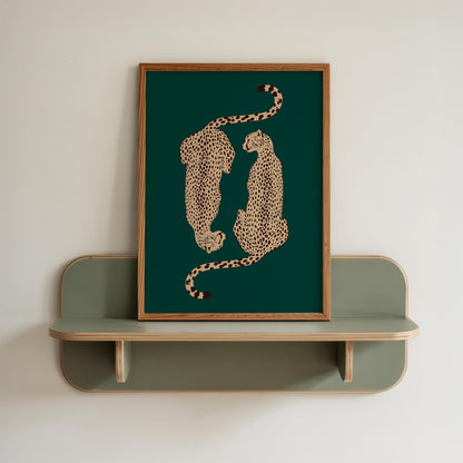 Emerald Green Cheetah Print