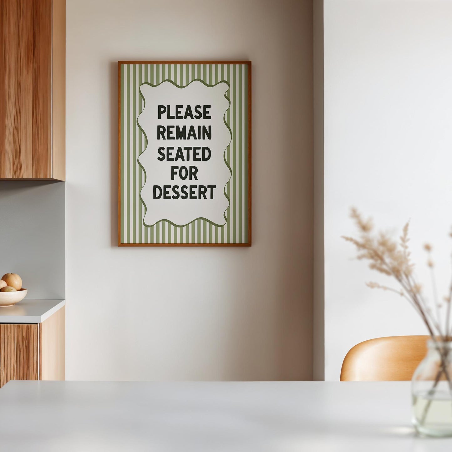 Green Funny Kitchen Print