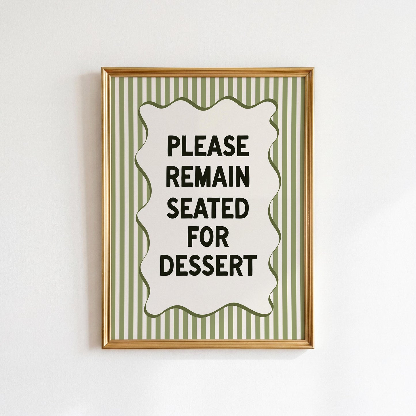 Green Funny Kitchen Print