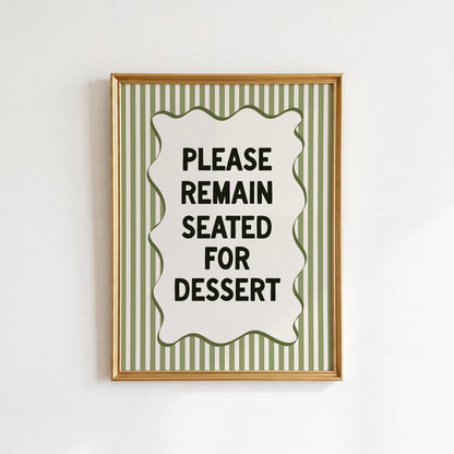Green Funny Kitchen Print