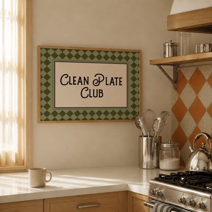 Clean Plate Club Print